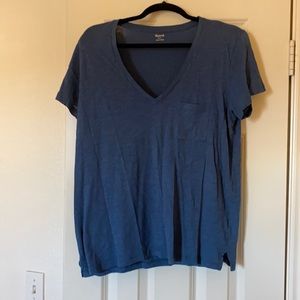 madewell cotton v neck